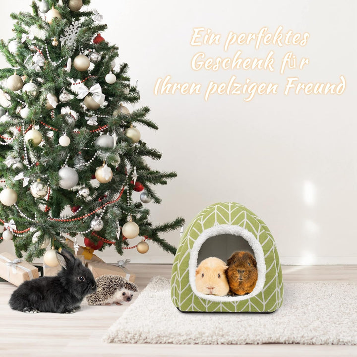 Dyrdekly Meerschweinchen Betthöhle Gemütliches Kaninchen Bett Warme Hamster Kuschelhöhle Haus Zubeho