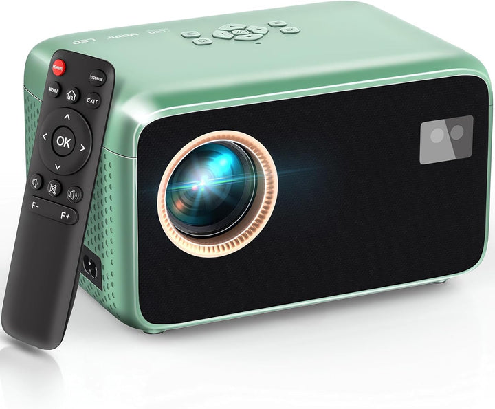 【Autofokus/Trapezkorrektur】Beamer 4K Unterstüt WiFi6 Bluetooth, 18000L Native 1080P Full HD Mini Bea