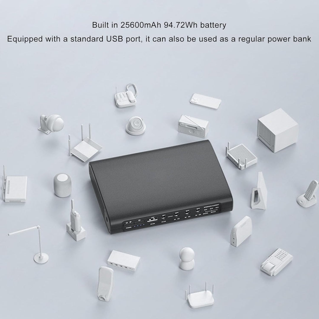 USV-Batterie-Backup, Unterbrechungsfreie Stromversorgung, 25600 MAh, 5 V, 9 V, 12 V, Maximal 3 A, 5