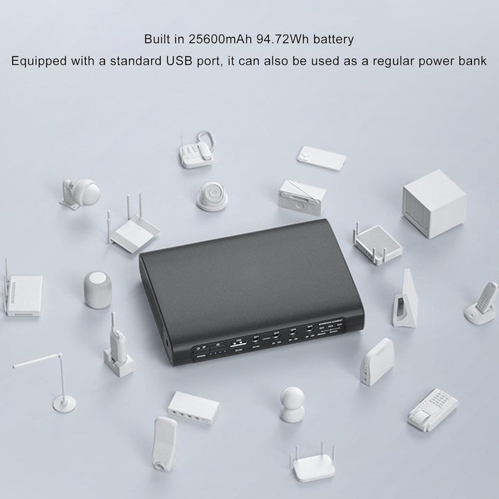 USV-Batterie-Backup, Unterbrechungsfreie Stromversorgung, 25600 MAh, 5 V, 9 V, 12 V, Maximal 3 A, 5