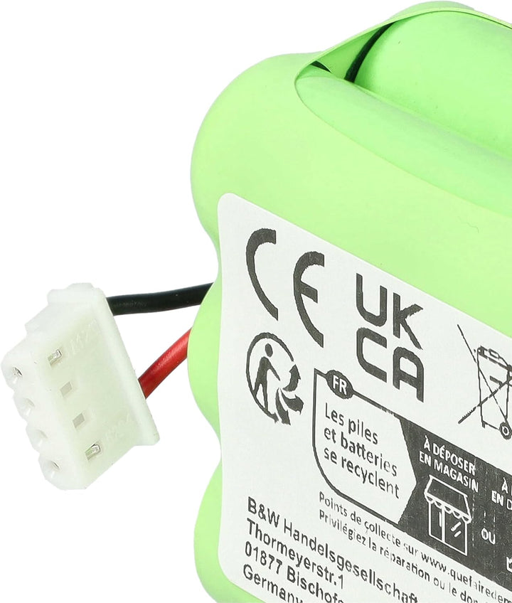 vhbw Akku kompatibel mit Dirt Devil Evo M678 Home Cleaner Heimroboter (1500 mAh, 7,2 V, NiMH)