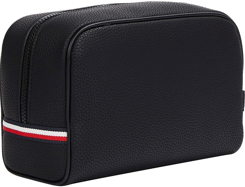 Tommy Hilfiger Essential Kulturbeutel für Herren, Schwarz Einheitsgrösse Schwarz, Einheitsgrösse Sch
