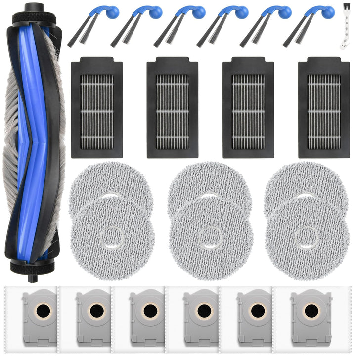 24 Stück Zubehör für Ecovacs Deebot T30C Omni Gen2 / T30C Omni Saugroboter mit Wischfunktion Ersatzt