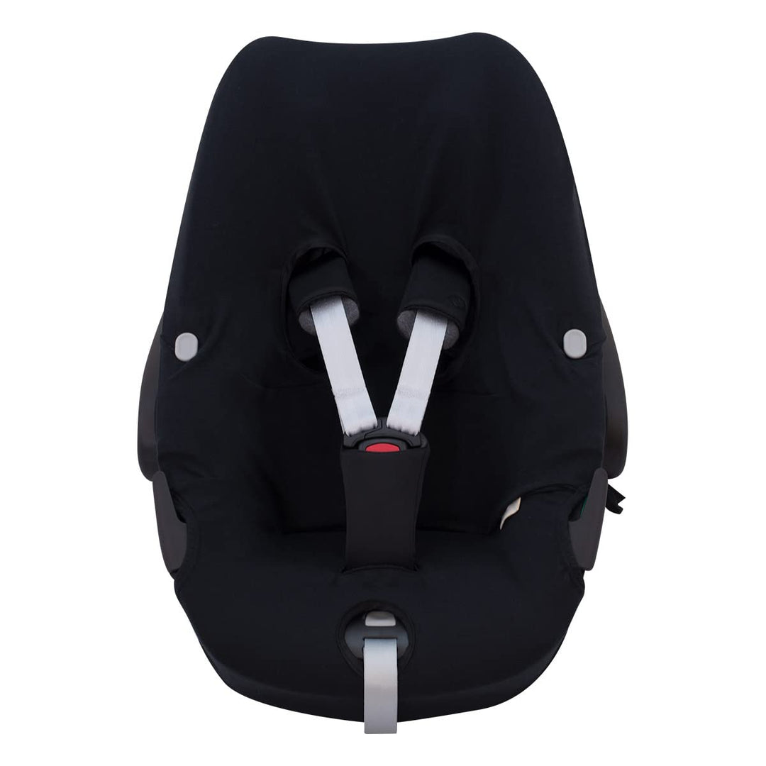 JYOKO Kids Bezug kompatibel mit Maxi Cosi Pebble 360 Y FamilyFix 360, aus Baumwolle (Black Series),