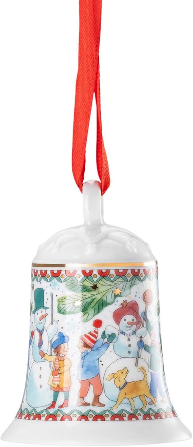 Hutschenreuther Weihnachten Sammelkollektion 2025 Porzellanglocke Weihnachtsspiele Weihnachtsglocke,