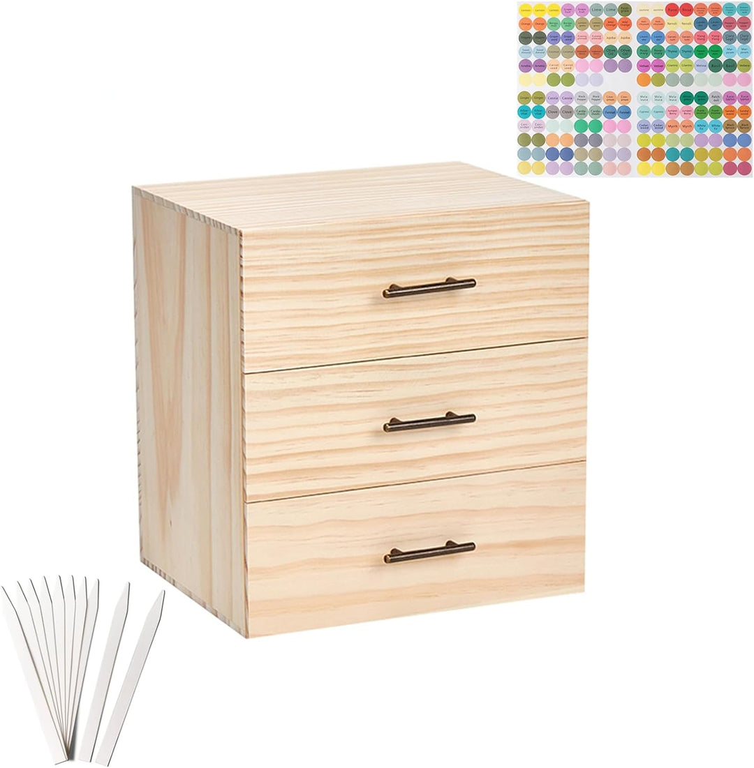 RoseFlower Bambus Ätherisches Öl Organisator Behälter Duftöle Display Ständer, 90 Löcher Aufbewahrun