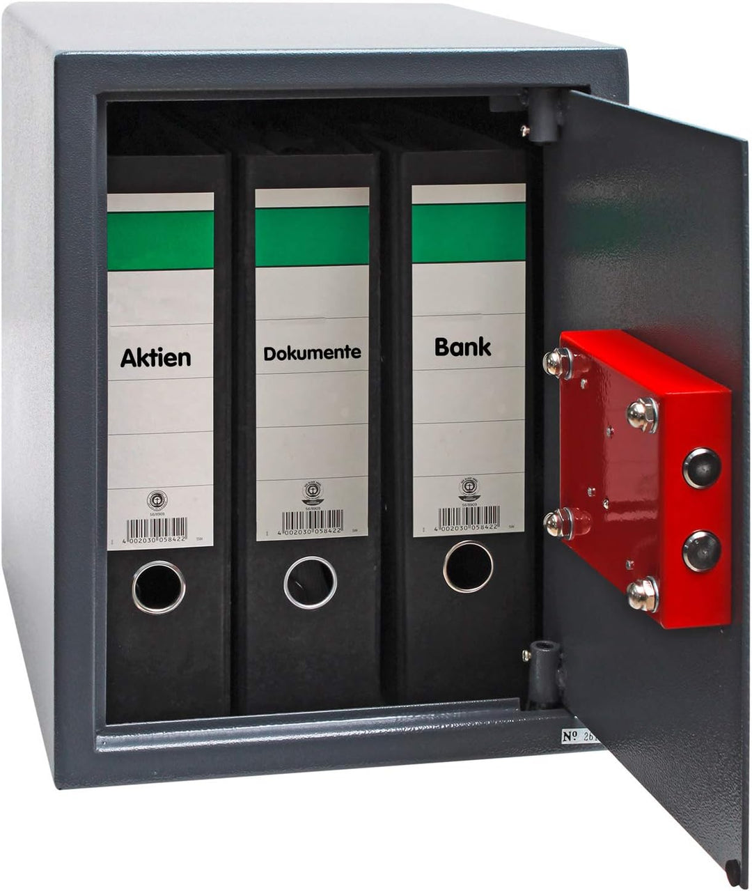 DEMA Möbeltresor 42L 30x37x38cm - Wandtresor, Wandsafe, Geldschrank, Safe - Mit Schlüssel, Robust, S