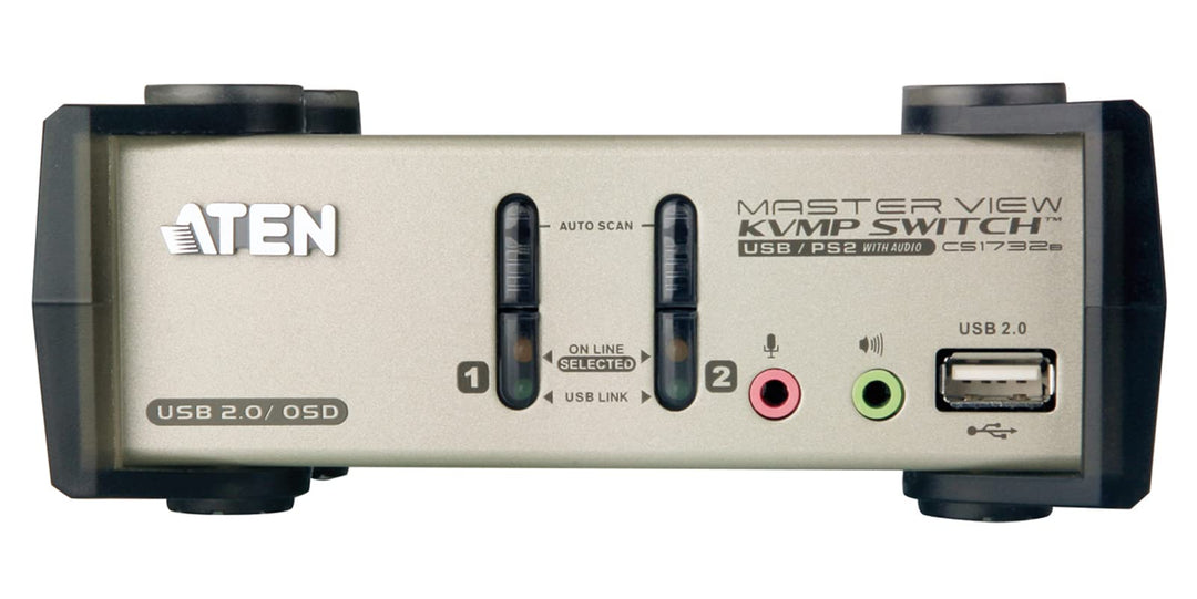 ATEN CS1732B 2-Port KVM Umschalter (PS/2, Audio, USB), 14016315