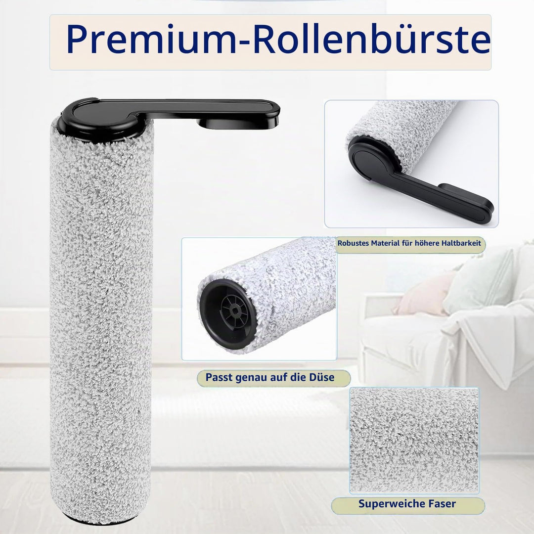 [Version 1, Nicht abnehmbar] Zubehör für Tineco Floor One S7 Pro/Floor One S6, 2 Bürstenrolle 4 Filt