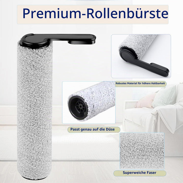 [Version 1, Nicht abnehmbar] Zubehör für Tineco Floor One S7 Pro/Floor One S6, 2 Bürstenrolle 4 Filt