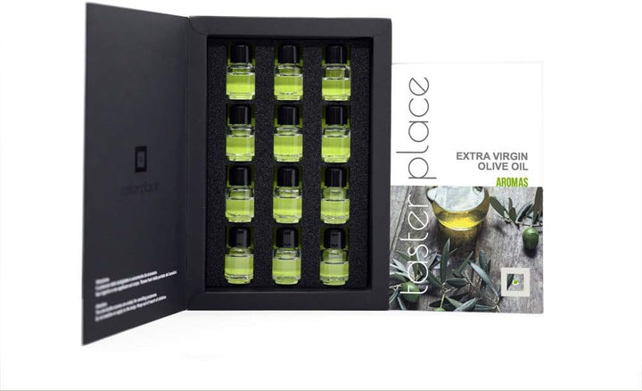 TASTERPLACE Aroma Set – Extra Virgin Olive Oil – English – for Sommeliers – for Olive Oil Lovers – T