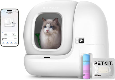 PETKIT Pura Max 2 Selbstreinigende Katzentoilette, 76L Katzenklo Selbstreinigend,xSecure,Geruchsbese