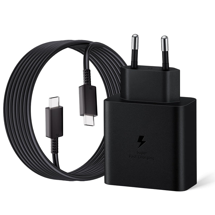 45W USB C Ladegerät Schnellladegerät, Super Fast Charger Netzteil mit 2 m 5A Ladekabel Schnellladeka