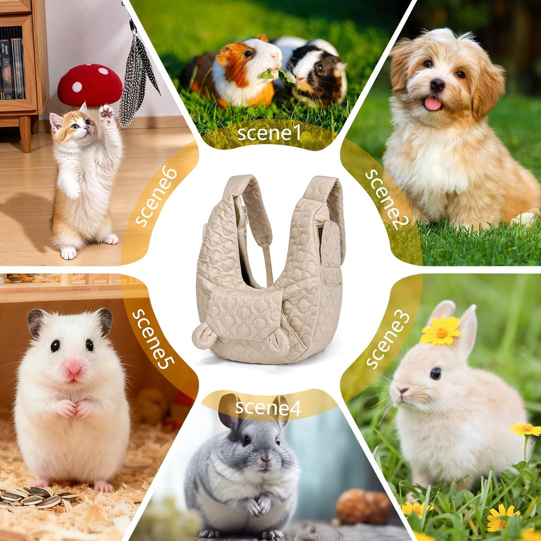 Hundetragetasche Bis 10 Kg, Hundetasche Für Kleine Hunde aus Nylon, Weiche Hunde Tragetasche, Frontp