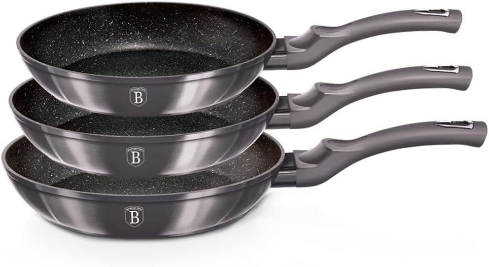 Berlinger Haus - BH/6903 - Set von 3 Frittieröfen, Metallic Line Carbon Pro Edition