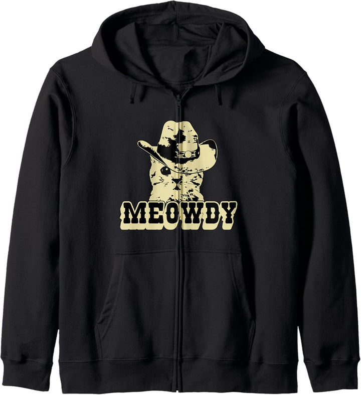 Meowdy - Funny Mashup Between Meow and Howdy - Cat Meme Kapuzenjacke