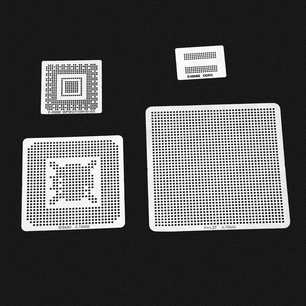 Digitales Profilmesser, BGA Reballing Schablonen, 130 Stück BGA Universal Reballing Rework Net Schab