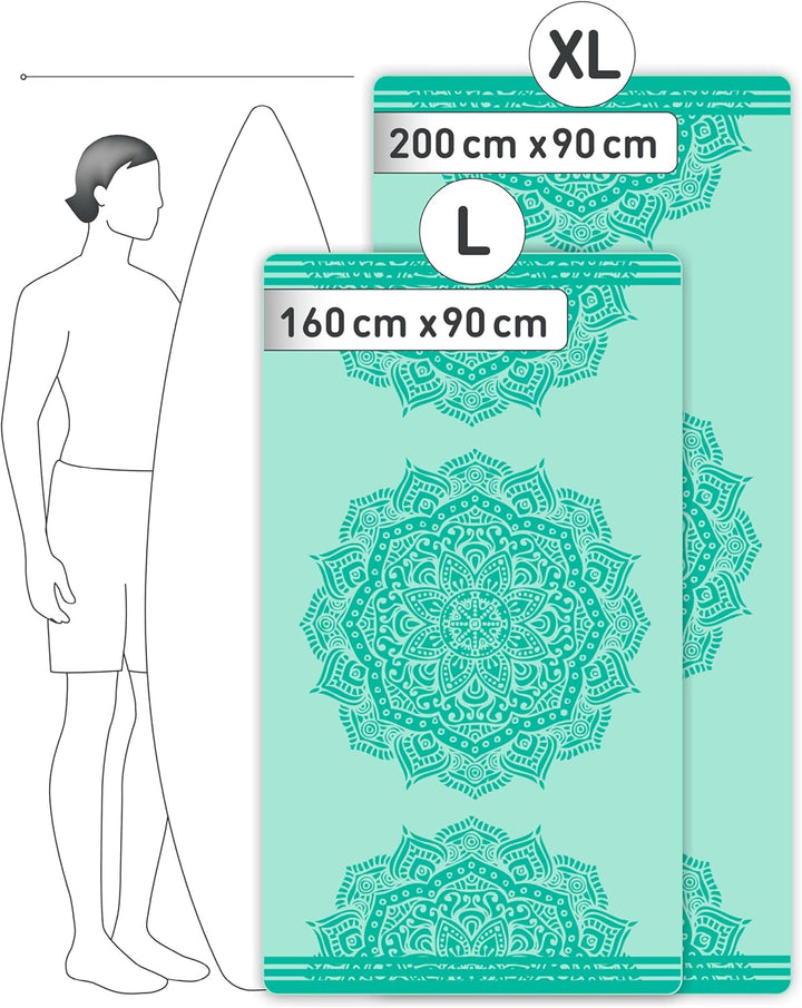 Fit-Flip Strandtuch XXL aus Mikrofaser - leicht und schnelltrocknend - 100% recyceltes Strandhandtuc