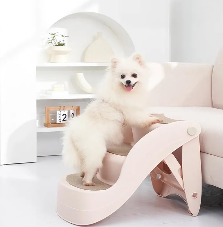 Lanco – Haustiertreppe. 3 Schritte. Katzen und Hunde. Widerstandsfähiges und rutschfestes Material.