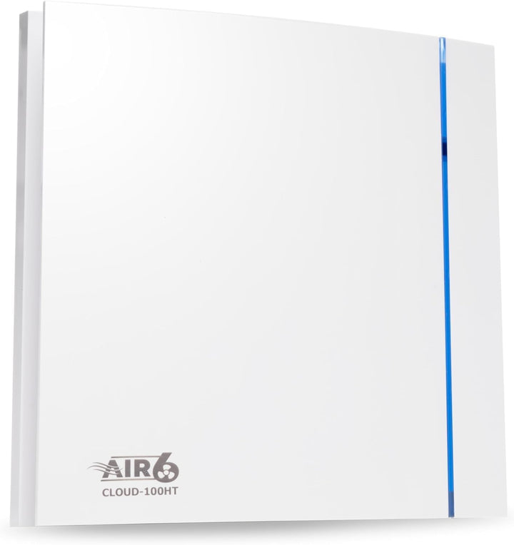 AIR 6 Badlüfter 100mm, Abluftventilator Für Badezimmer, WC, Bad Lüfter mit Timer, Leise und Leistung