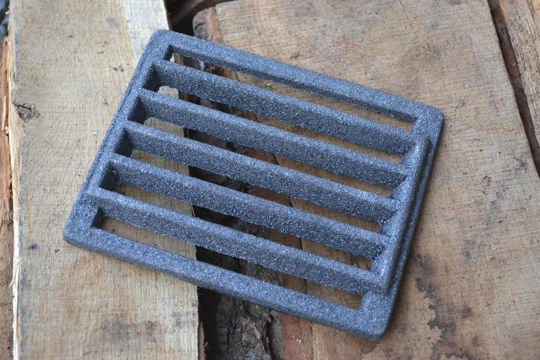 SEZAM 15 x 12 cm Gussrost Ofenrost Ascherost Gussrost verschiedene Durchmesser, Kaminrost passend Ka