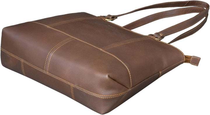 STILORD 'Delilah' Leder Shopper Damen Handtasche Umhängetasche Hobo Bag Retro Schultertasche Lederta