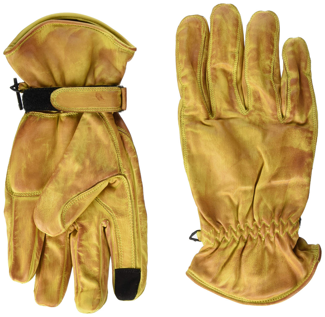 Motorradhandschuhe Leder Retro Old School