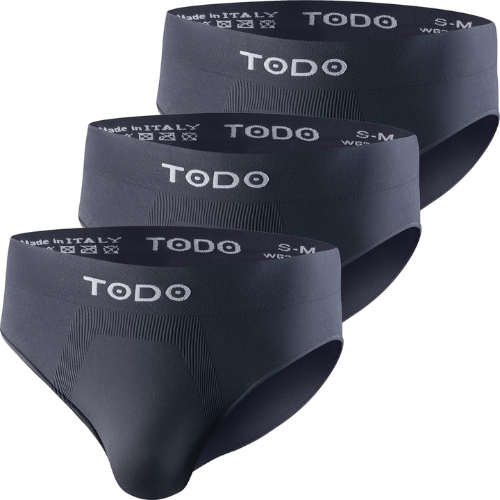 TODO Elastisch Sport Herren Slip (3er Pack) Atmungsaktiv Sportunterwäsche, Unterhosen Männer Slip oh