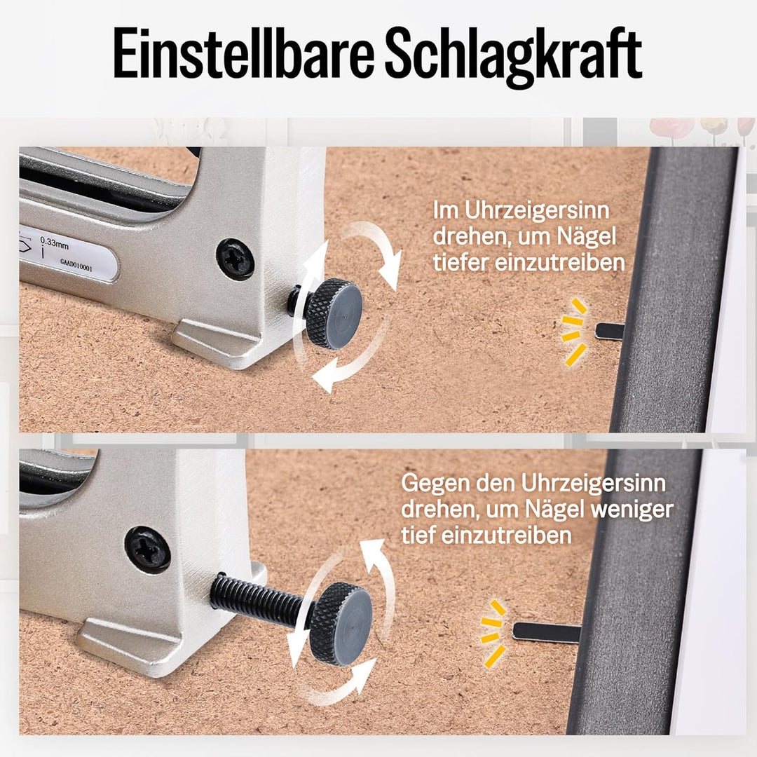 meite Hand-Punktetreiber HM515 mit 1000 Punkten – Manuelles Bilderrahmenwerkzeug, Leichter Punktetre