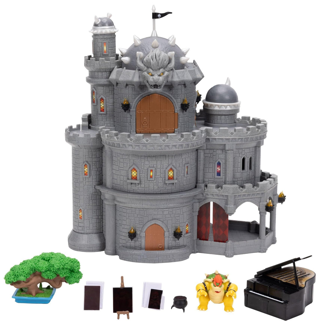Super Mario Galaxy“-Film Bowser-Schloss-Spielset, offiziell lizenziert von Jakks Pacific, enthält ei