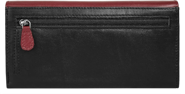 bruno banani Geldbörse Echt Leder Damen | elegante Geldbörse, 19 Kartenfächer, RFID-Schutz, Münz- un