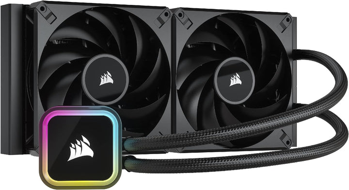 Corsair iCUE H115i RGB Elite CPU-Flüssigkeitskühler (16 Dynamische RGB-LEDs, AF Elite Series 140-mm-