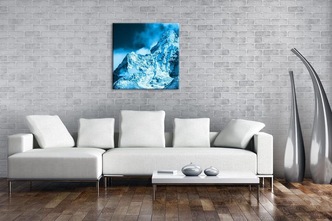 deyoli Himalaya-Gebirge Format: 60x60 Effekt: Zeichnung als Leinwandbild, Motiv auf Echtholzrahmen,