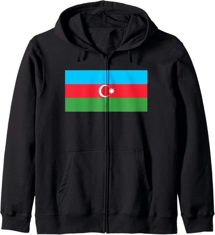 Aserbaidschanische Flagge von Aserbaidschan Kapuzenjacke