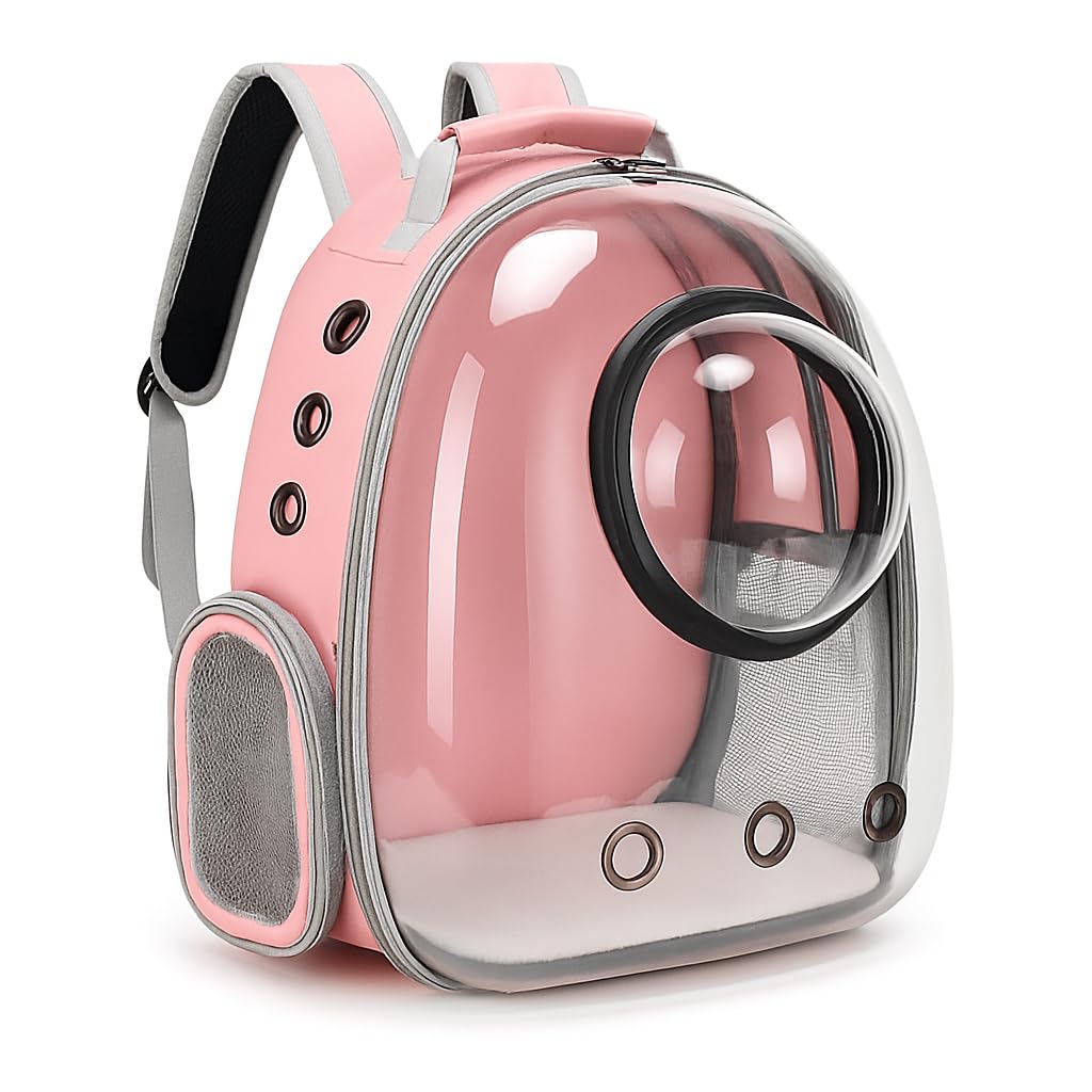 Rucksack mit Kapsel für Haustiere, transparenter Blasenrucksack für Katzen und kleine Hunde, atmungs