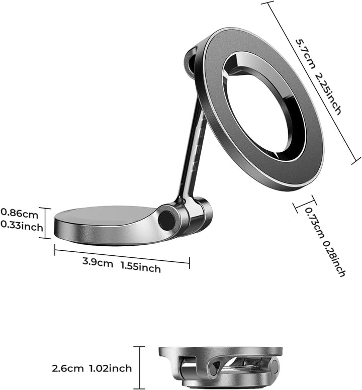 LISEN Handyhalterung Auto für MagSafe Autohalterung - [24x N52 Magnet] Universal Magnetische Handyha