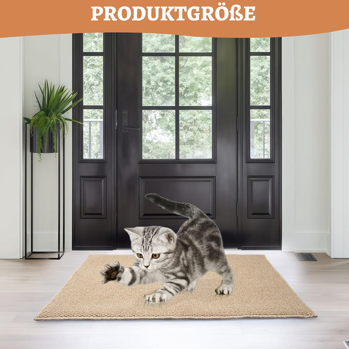 Schmutzfangmatte Innen 80x100 cm, Rutschfest Fussmatte Aussen und Innen, Waschbar Sauberlaufmatte Tü