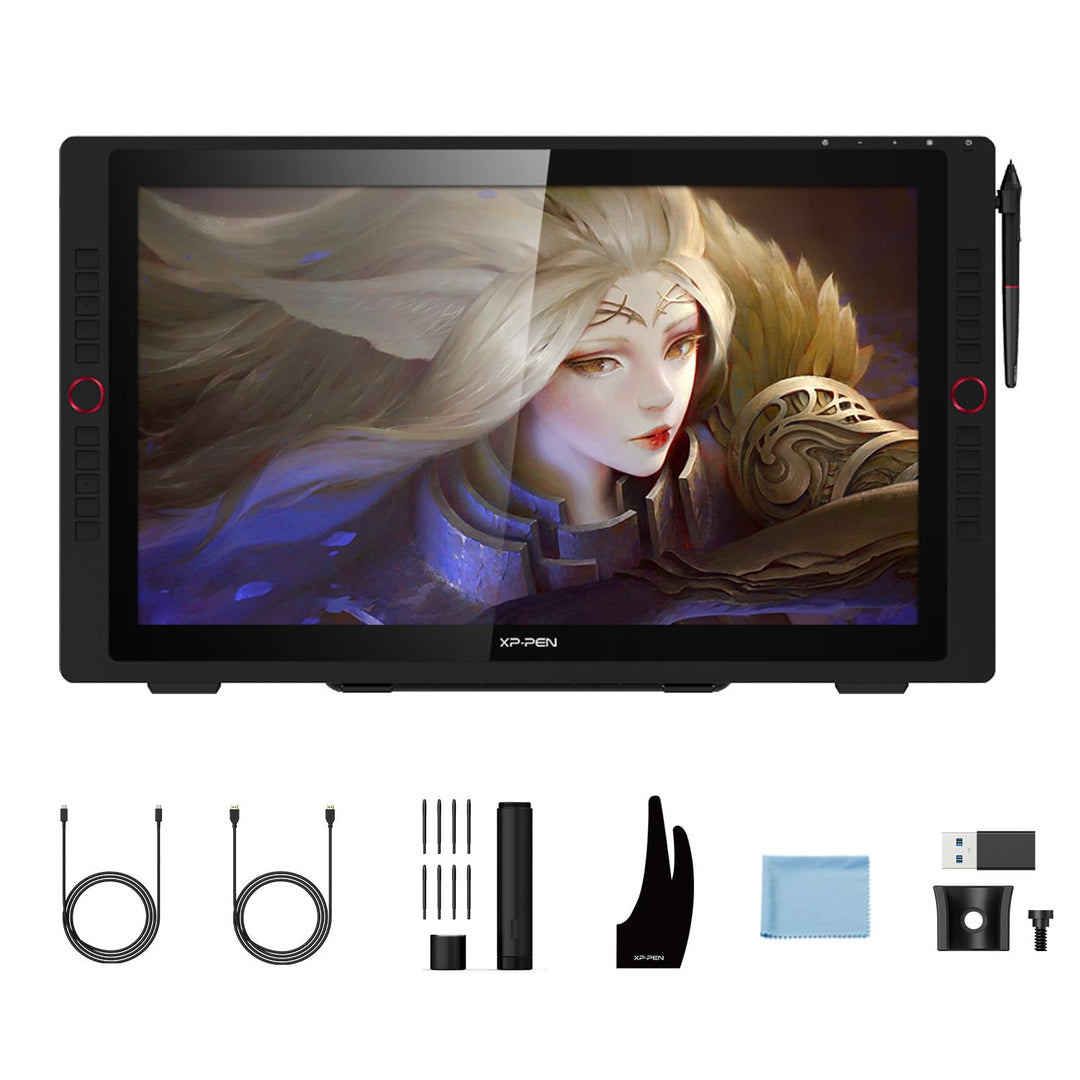 XP-PEN Artist 24 Pro Grafik-Tablet mit Display 2K QHD in 23,8 Zoll (63,8 cm), passiver Eingabestift,