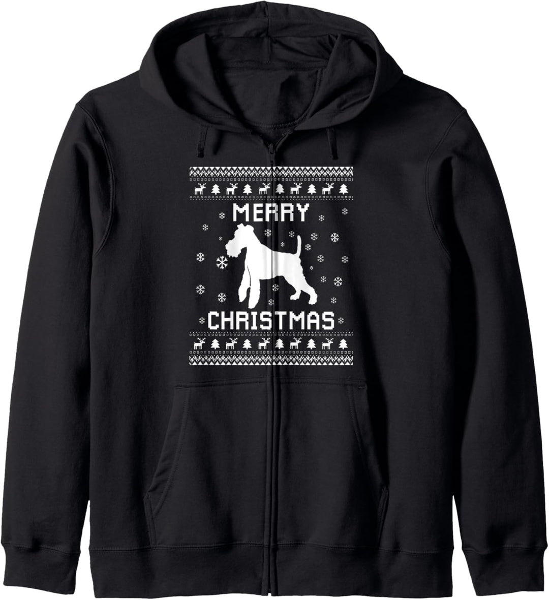 Foxterrier Hundebesitzer Hässlicher Weihnachtspullover für Kapuzenjacke