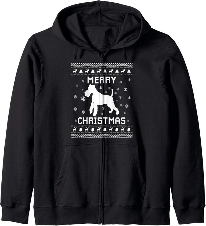 Foxterrier Hundebesitzer Hässlicher Weihnachtspullover für Kapuzenjacke