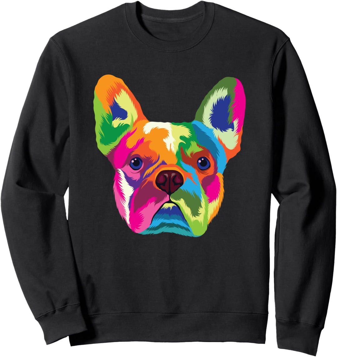 Pop Art French Bulldog Französische Bulldogge Frenchie Sweatshirt
