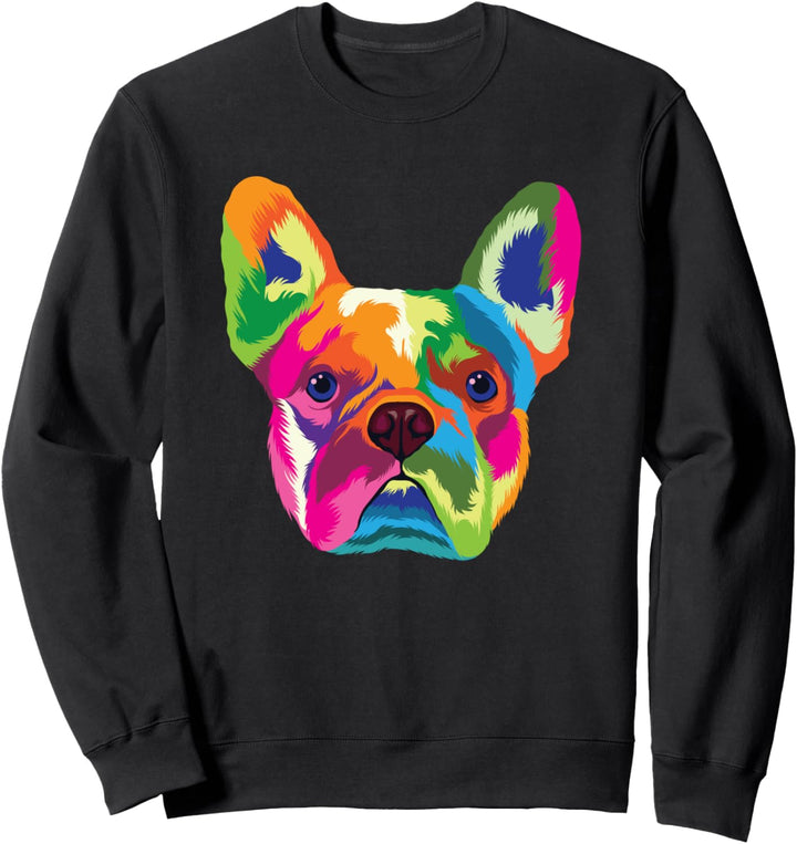 Pop Art French Bulldog Französische Bulldogge Frenchie Sweatshirt