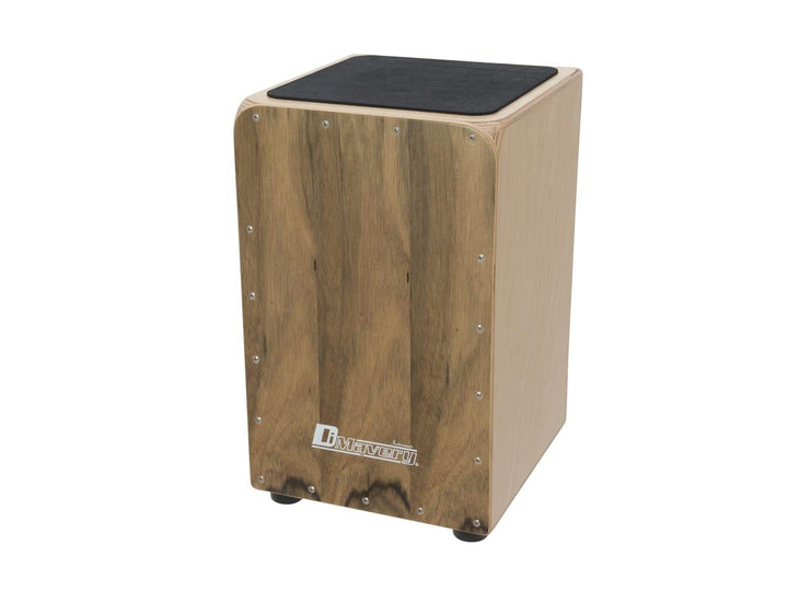 DIMAVERY CJ-520 Cajon, Nussbaum | Mit Snareeffekt | Inkl. gepolsterter Tasche mit Schultergurt