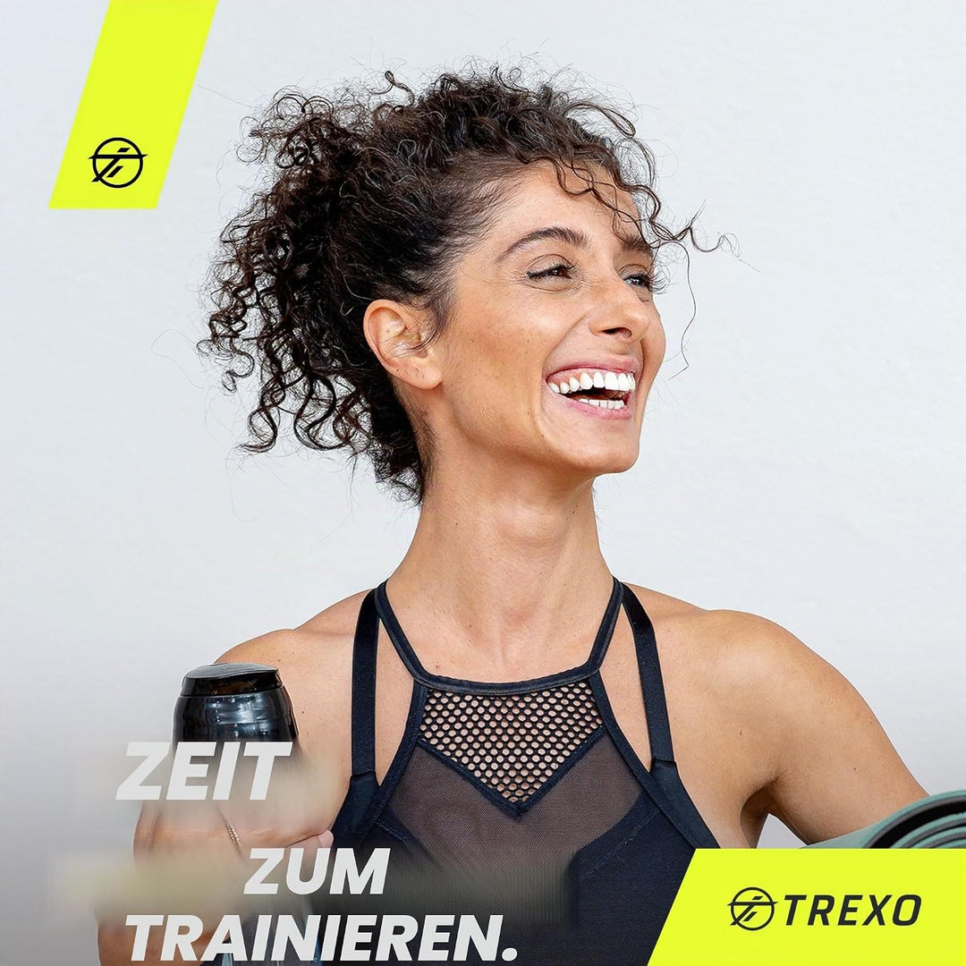 TREXO Stepper Aerobic Schritt für Cardio Fitness Stepper für Zuhause Einstellbare Höhe 10|15|20 cm H