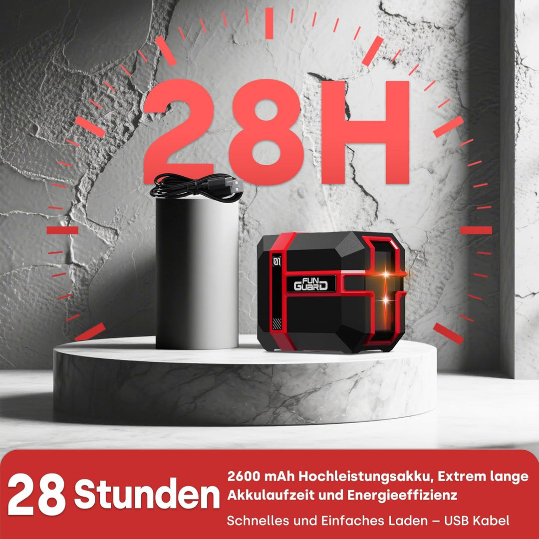 Kreuzlinienlaser 360° Roter 35M Selbstnivellierend Laser Wasserwaage Dual-Lasermodul, Linienlaser 3
