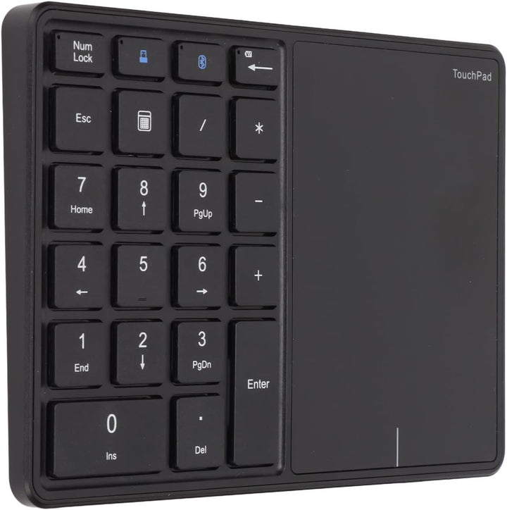 Kabelloser Ziffernblock, 2 in 1 22 Tasten 2,4 G Touchpad Bluetooth 4.2 Nummernblock, Typ C Aufladung