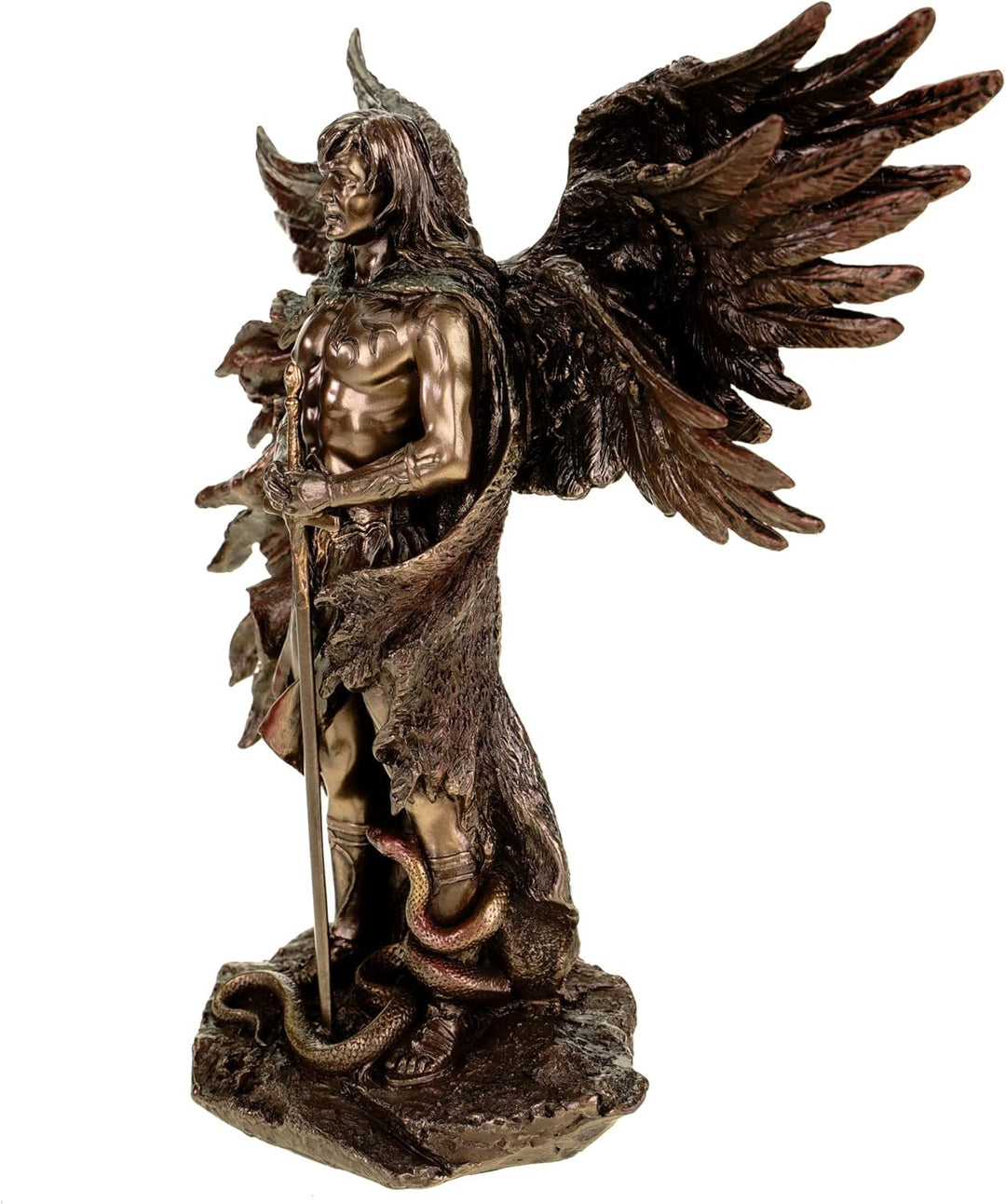 Veronese by Joh. Vogler Erzengel Metatron mit 6 Flügeln bronziert/col. Figur Skulptur 2013