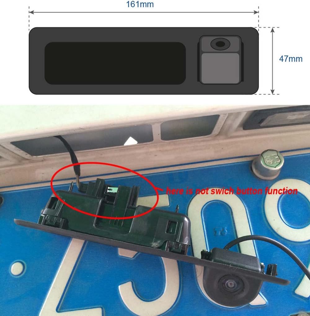 Griffleiste Heckklappe Öffner Taster Schalter Heckschloss Kennzeichenleuchten für BMW M5 M3 F10 F11