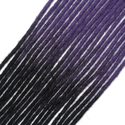 Dsoar Dünne 0.6cm Synthetische Dreadlock Extensions Handgemacht 24 Zoll 20 Stränge Häkelhaar Lange H