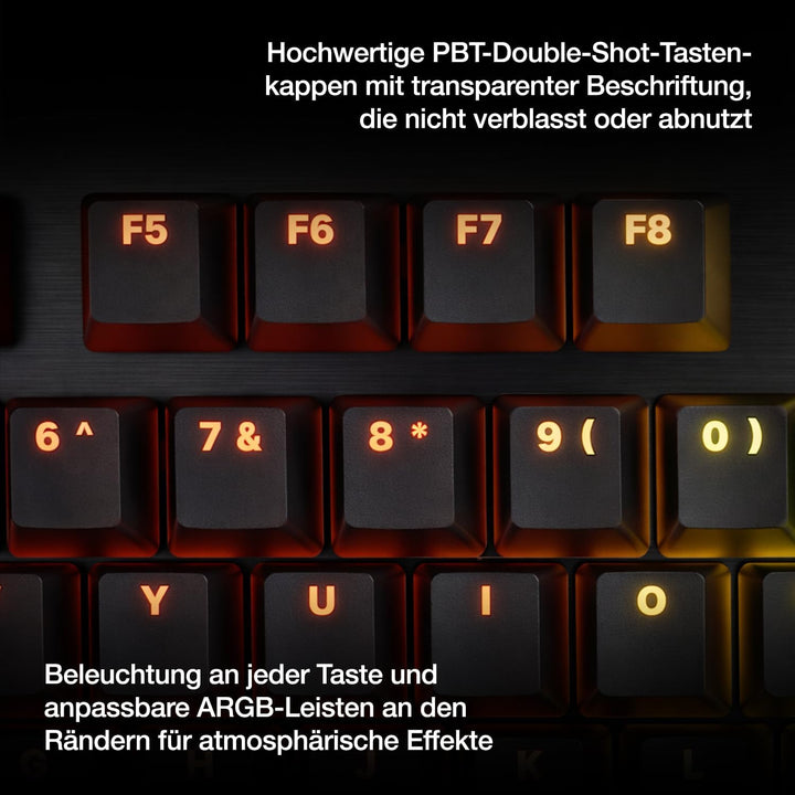 be quiet! Dark Mount Mechanische Tastatur und Dark Perk Ergo Wireless Gaming Maus-Bundle, Hot-Swap N